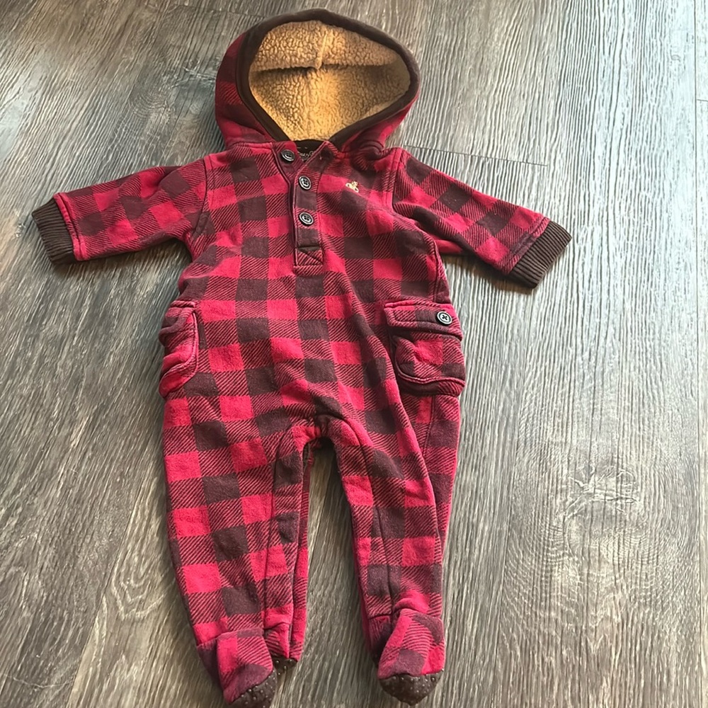 4/$20 Baby Gap Warm Paid Sleeper Onesie Sz 3-6 mth